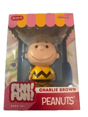 Fun! Fun! Peanuts Charlie Brown (Yellow) Vinyl Figure - 5" Peanuts Action Fig...
